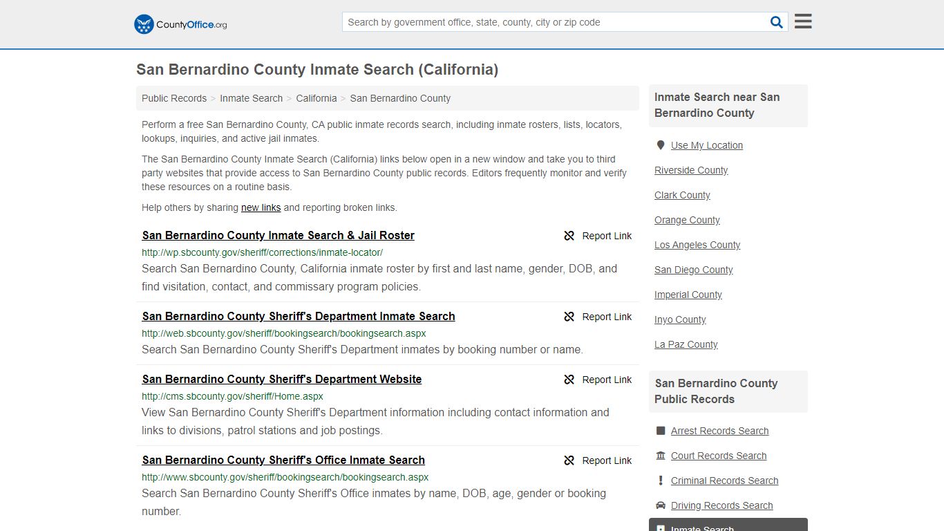 Inmate Search - San Bernardino County, CA (Inmate Rosters ...